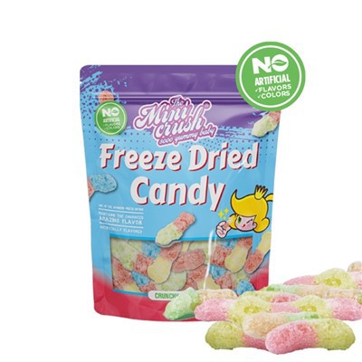 Gusanos crujientes liofilizados (color natural)