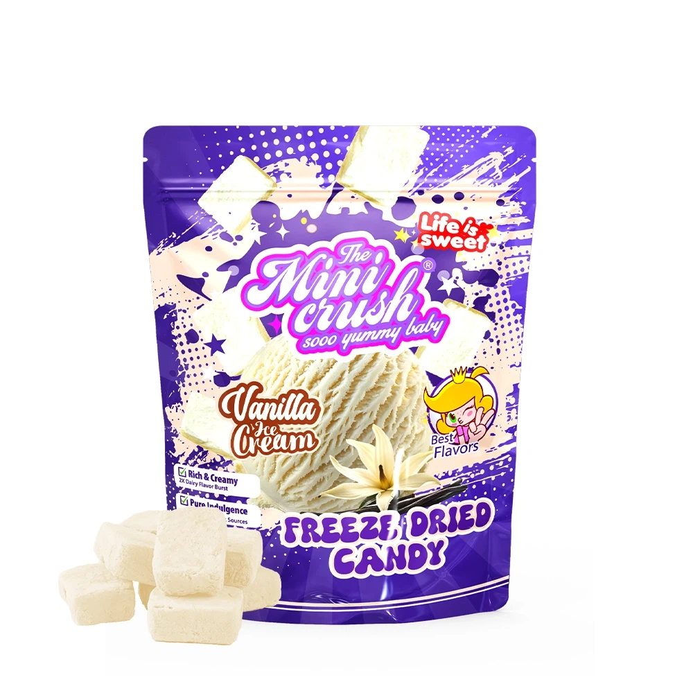 Congelar-helado de vainilla liofilizado